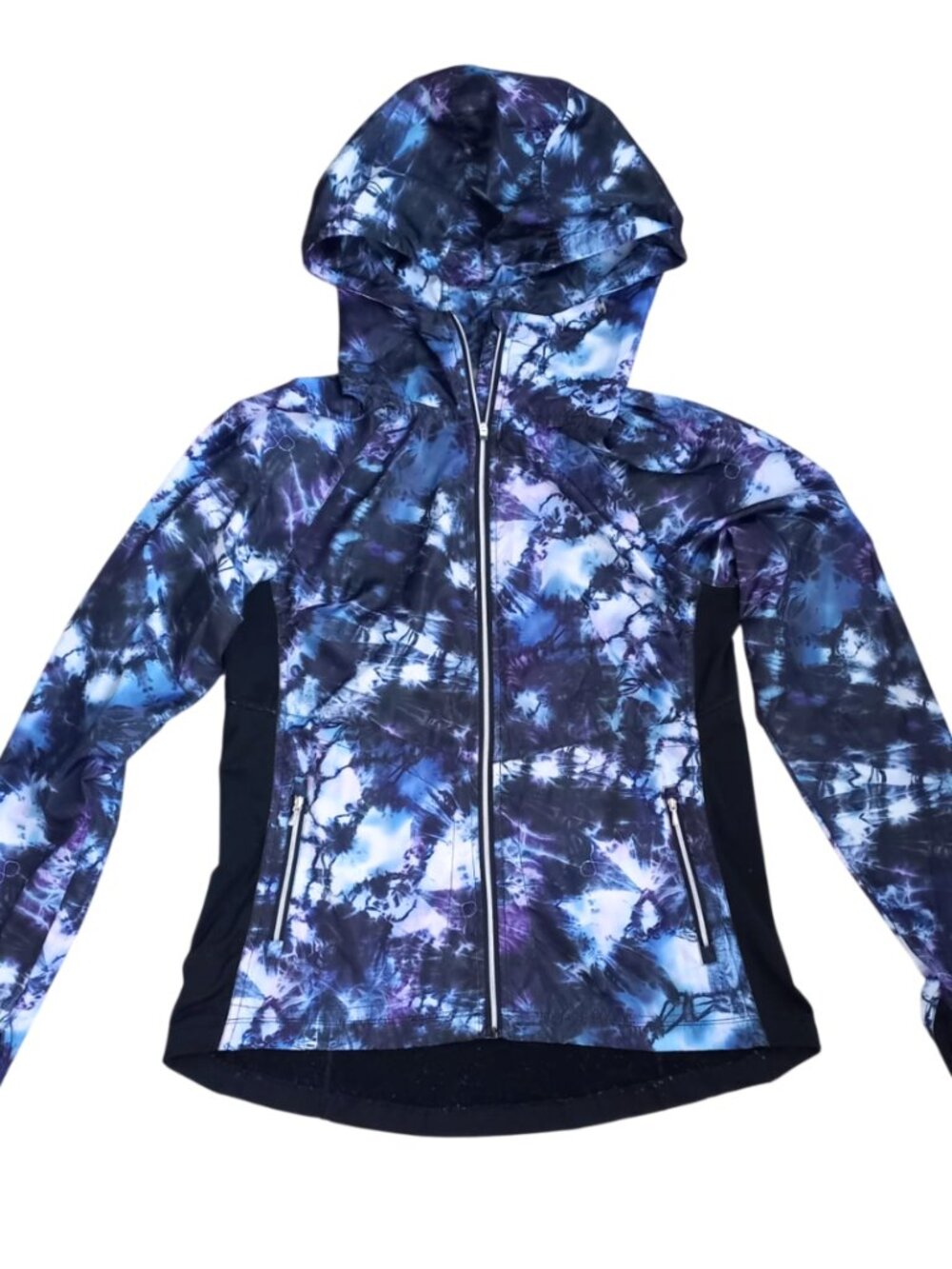 Nanette Lepore Play Blue Galaxy Tie Dye Jacket M